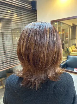 ミディアム 美容室 Jフィドルファドル所属・わきた かずなのヘアスタイル