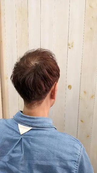 ショート メンズ カラー Russo(ルッソ)所属・こにし/蒲生四丁目 /髪質改善/スパのヘアスタイル