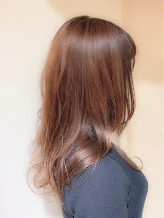 セミロング カラー 當間 大知のヘアスタイル