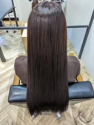 ロング カラー ✨METEO導入店✨ 髪質改善×縮毛矯正のヘアスタイル