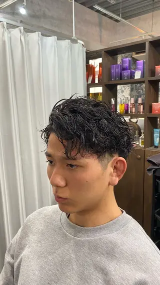 メンズ 🔹メンズパーマ× ブリーチ/NORIのヘアスタイル