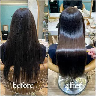 ロング 吉田 竜也 髪質改善のヘアスタイル