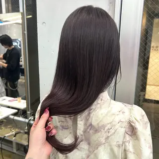 ミディアム カラー ✨うる艶/ブリーチ✨ 𝓡𝒖𝓷𝐚💋のヘアスタイル
