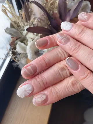 ネイル 𝐴𝑁𝑈𝐸 深爪育成専門サロンのネイルデザイン