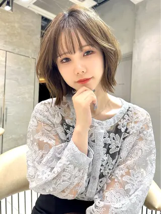 ショート カラー 韓国レイヤー 店長　渡部晃輝のヘアスタイル