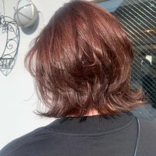 ミディアム カラー 平 ちひろのヘアスタイル