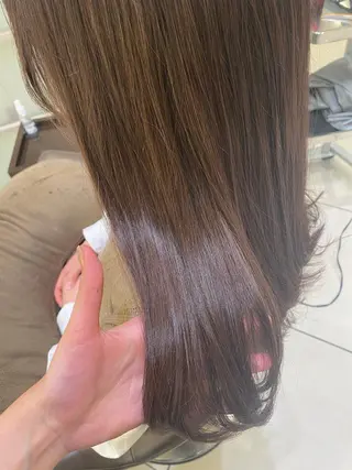 ロング カラー 細めハイライト🩶 ボブ/レイヤーカットのヘアスタイル