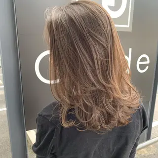 ミディアム カラー ヘアアレンジ 前田 善夫のヘアスタイル