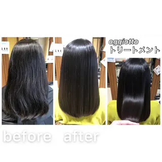 セミロング KIZU 髪質改善 オカルト怪談のヘアスタイル