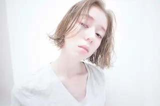 ショート カラー ヘアアレンジ モテ髪透明感❤️ デイズヘアカラーのヘアスタイル