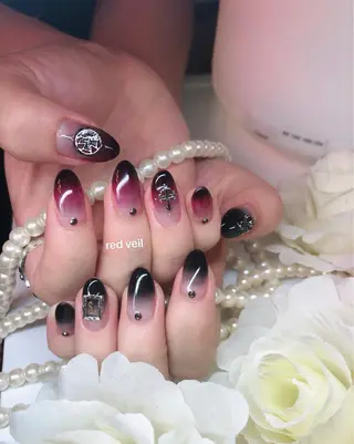 セミロング ネイル 長さ出し専門 nynaのネイルデザイン