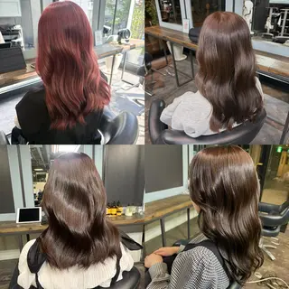 セミロング カラー ユイカ🐮暖色カラー / 再現スタイルのヘアスタイル