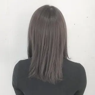 セミロング カラー トミタ アツシのヘアスタイル