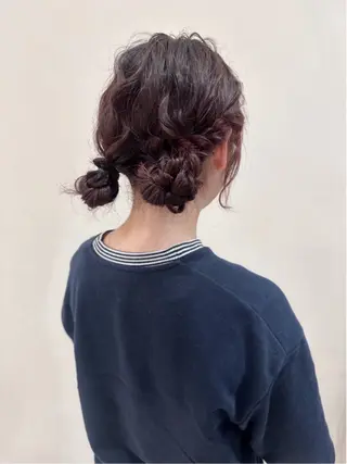 セミロング 莉歩/カットモデル ／ヘアアレンジのヘアスタイル