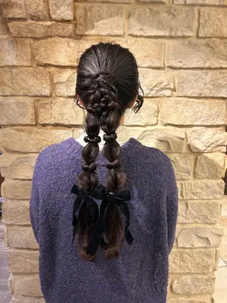 ヘアアレンジ Mei /オリーブ カラー/アレンジのヘアスタイル