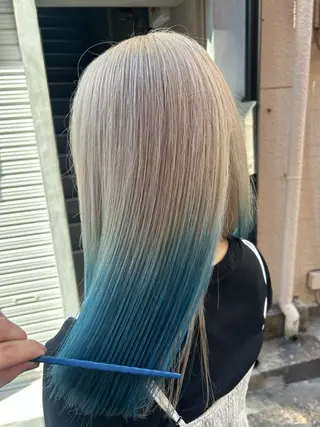 ロング yohaku所属・中崎町ハイトーン🫧 神崎 源のヘアスタイル