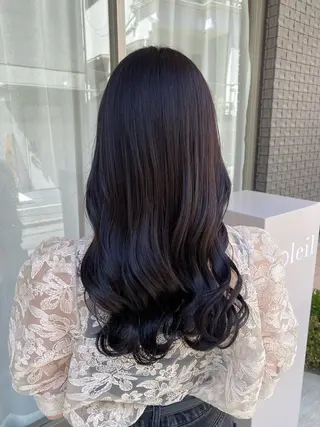 セミロング カラー グレージュ/透明感/ 韓国ヘア/RISAのヘアスタイル