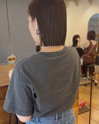 ミディアム siro所属・siro meru 透明感カラーのヘアスタイル