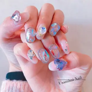 ミディアム ネイル USAMiMi 🐰💕のネイルデザイン