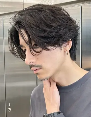 パーマ メンズ 伊藤恵悟 モデル募集のヘアスタイル