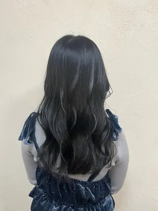 ミディアム カラー うる艶カラー× ハイトーン/miuのヘアスタイル