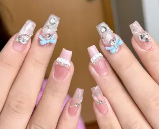ネイル By moonネイル 🌷ワンホン/韓国風のネイルデザイン
