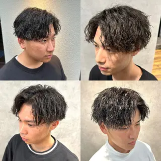 ミディアム パーマ メンズ 🔥メンズ特化🔥 塩拓巳のヘアスタイル