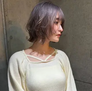 ショート カラー パーマ ヘアアレンジ メンズ キッズ デザインパーマ ハイライトIkumiのヘアスタイル