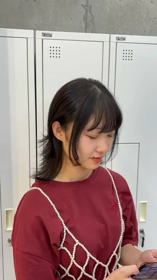 ミディアム カラー 長谷川 日南のヘアスタイル