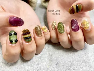 ネイル atelierLoopbyshiho所属・atelier Loop♪MIKAのネイルデザイン