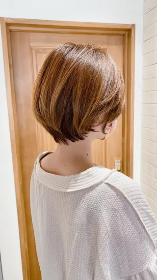 ミディアム ブリーチ ツイスパ フクヤマシンのヘアスタイル