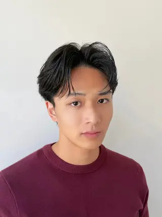 ミディアム メンズ メンズパーマ/ メンズカット/平木のヘアスタイル