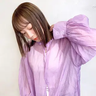 ミディアム カラー Sana / 韓国ヘア / カラーのヘアスタイル