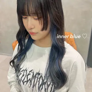 ロング カラー インナーカラー🎧♡ ヘアメ🎀くめののヘアスタイル