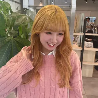 ロング カラー デザインカラー 🥨HAZUKiのヘアスタイル