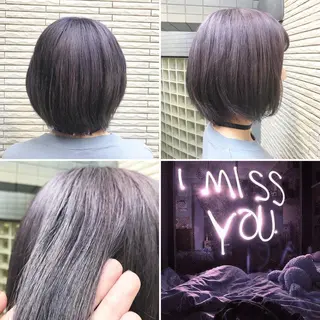 ショート カラー "PEPPU "所属・派手髪、ハイトーン ショートヘアShinのヘアスタイル