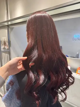 ロング 🌶推しカラー RINA🌶´-のヘアスタイル