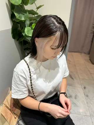 ショート カラー IVORY.所属・🟩くすみブラウン/ ショート/ボブ/大司のヘアスタイル