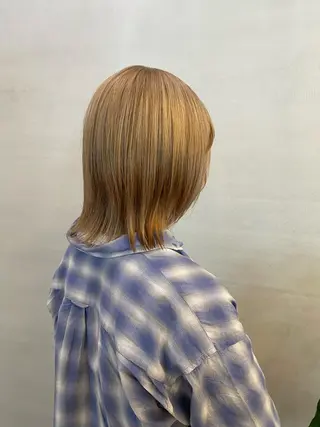 セミロング カラー ♡ハッシュカット/ レイヤー/yucoのヘアスタイル