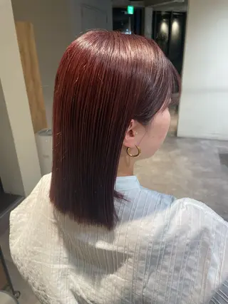 カラー 葉月/ボブ/ 透明感カラー／中目黒のヘアスタイル