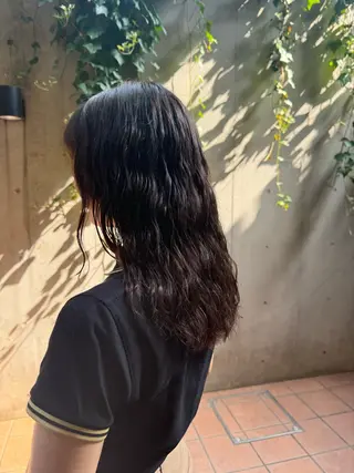 セミロング なみまきパーマ/ボブ パーマ🌼杉田 萌恵のヘアスタイル