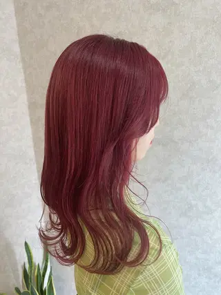 ロング カラー Rio/ヘアセット/ ハイトーンカラーのヘアスタイル