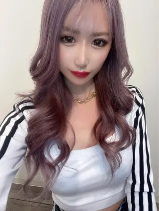 ミディアム カラー 西口徒歩20秒 寒色 カラーミディアムヘアのヘアスタイル