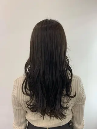 ロング カラー 新宿/小顔レイヤー/ 顔まわり/西慶太朗のヘアスタイル