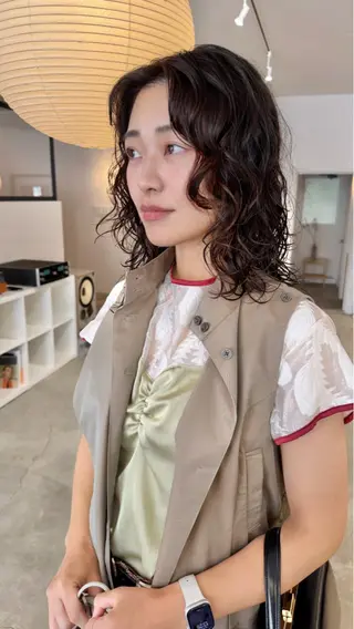 ロング パーマ noi所属・岡崎パーマ 岡山裕成のヘアスタイル