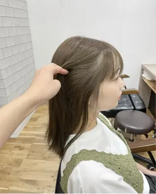 セミロング カラー DISCO HAIR sanc所属・木村 ときわのヘアスタイル