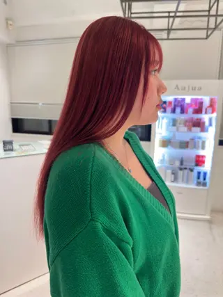 セミロング カラー MAO SHIRATOのヘアスタイル