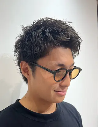 ショート メンズ 【店長】メンズ職人 短髪　ハイトーン🔥のヘアスタイル