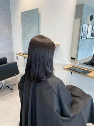 ミディアム カラー Hair Ange伊達店所属・山口 美緒のヘアスタイル