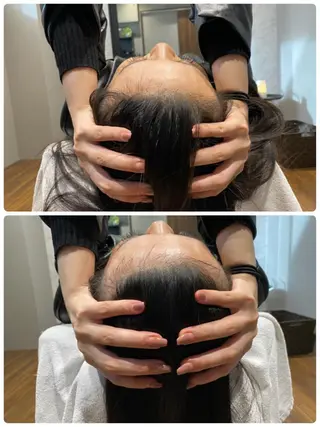 海外風カーテンバング Mao広尾美容室のヘアスタイル